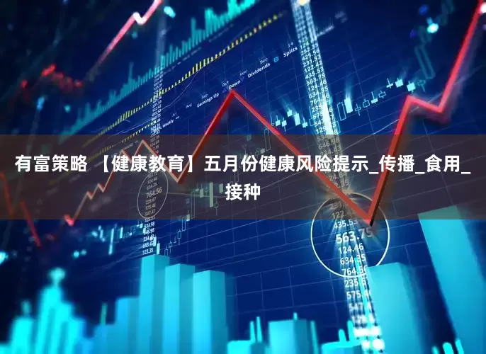 有富策略 【健康教育】五月份健康风险提示_传播_食用_接种