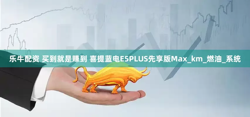 乐牛配资 买到就是赚到 喜提蓝电E5PLUS先享版Max_km_燃油_系统